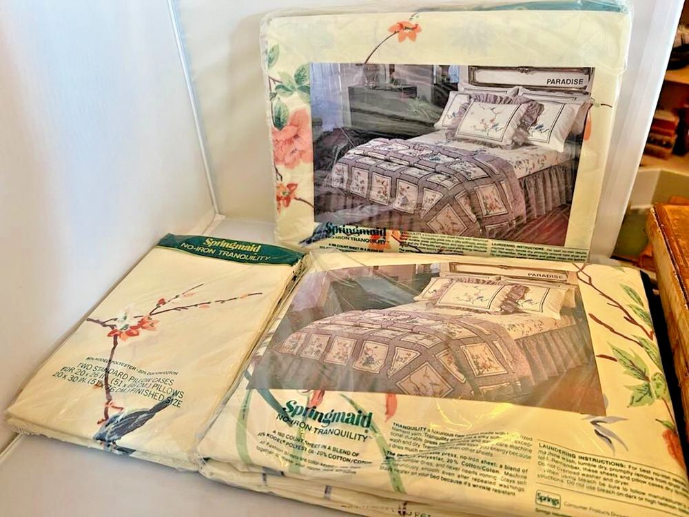 Vtg Springmaid Wondercale No Iron Percale Double Set NIP